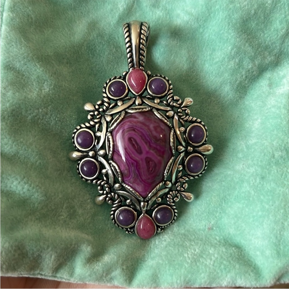 Carolyn pollack stone necklace pendant